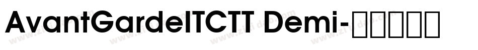 AvantGardeITCTT Demi字体转换